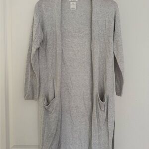 Zara girls fancy collection thin knit open long cardigan sweater size 13 14
